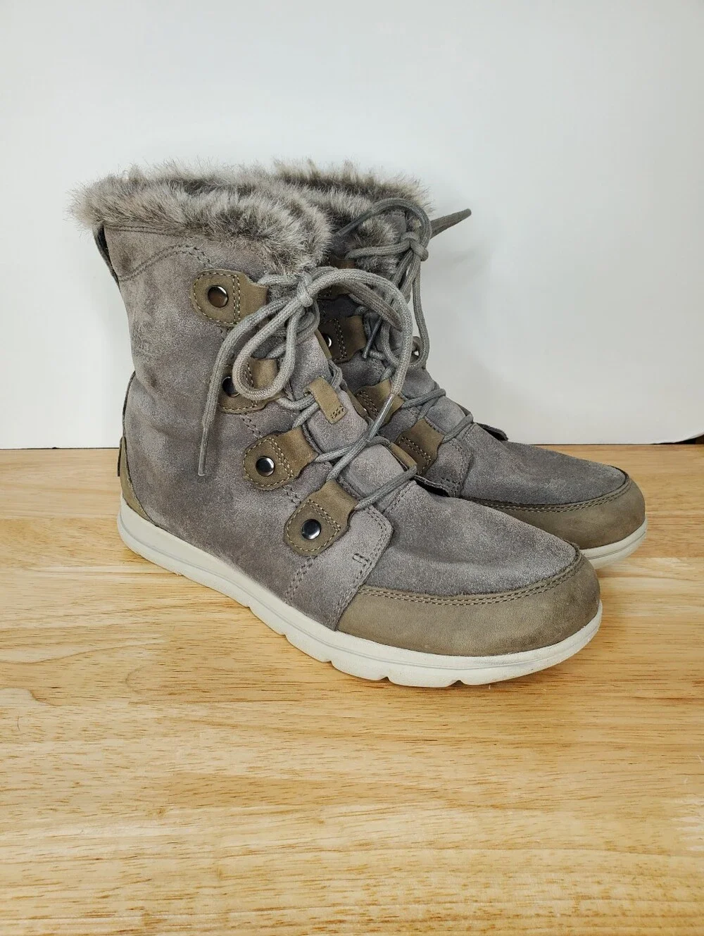 Sorel Womens Explorer Joan Boots Womens Size 10 Gray NL3039-052